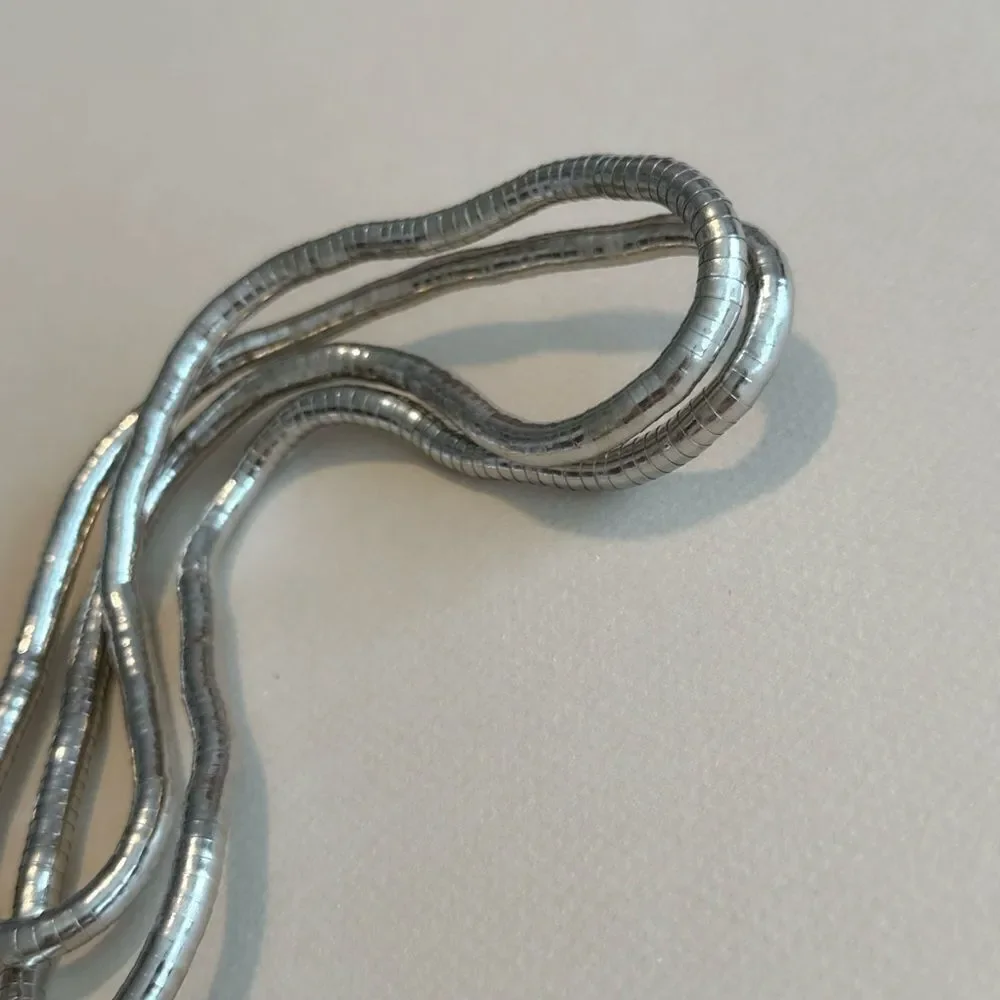 Silver Coil Bracelet #1541